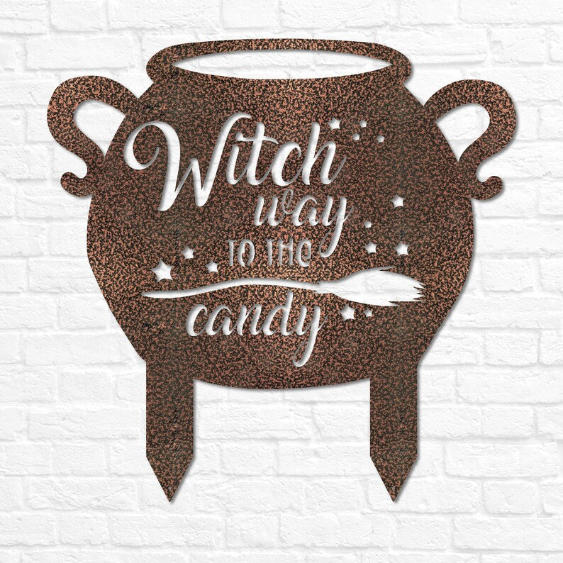 Halloween Witch Sign for Outdoor Signage Halloween