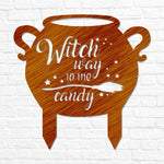 Halloween Witch Sign for Outdoor Signage Halloween