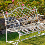 "Stephania" Victorian Style Iron Garden Bench Sculptures & Statues Furniture