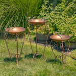 Antique Copper Birdbath
