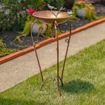 Antique Copper Birdbath