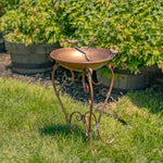 Antique Copper Birdbath
