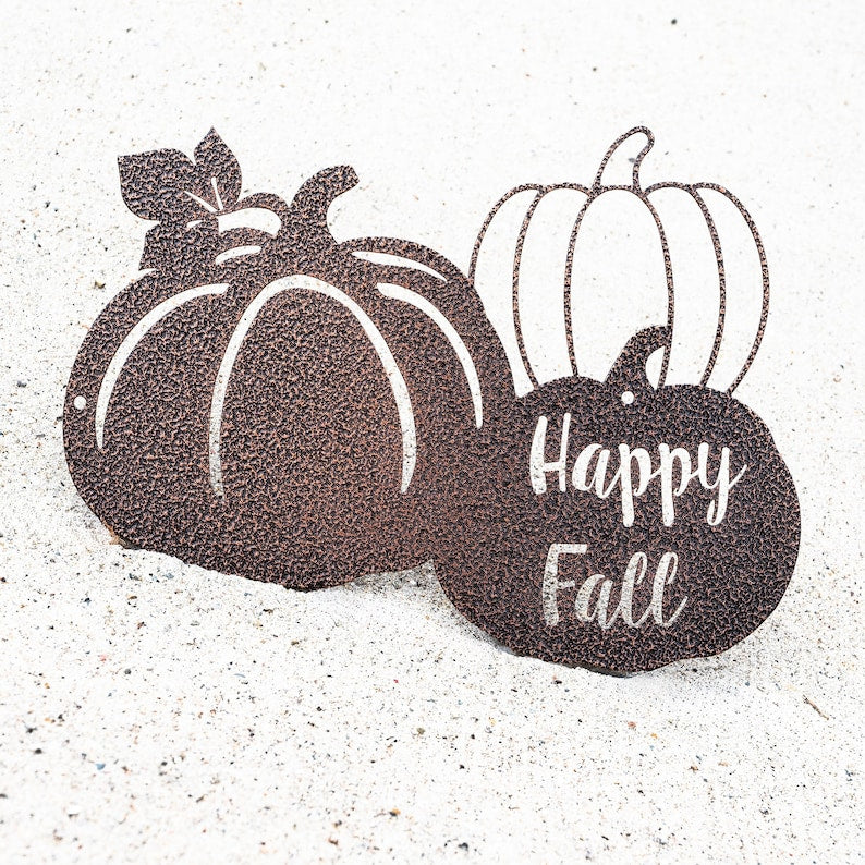 Happy Fall Pumpkins Cutout Decor Halloween