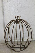 Medium Recycled Steel Pumpkin Candleholder Candle Holders Halloween
