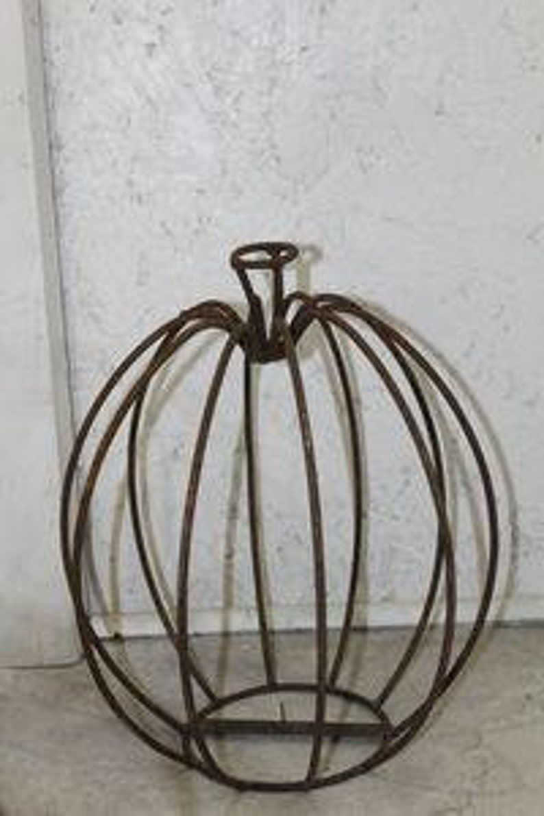 Medium Recycled Steel Pumpkin Candleholder Candle Holders Halloween
