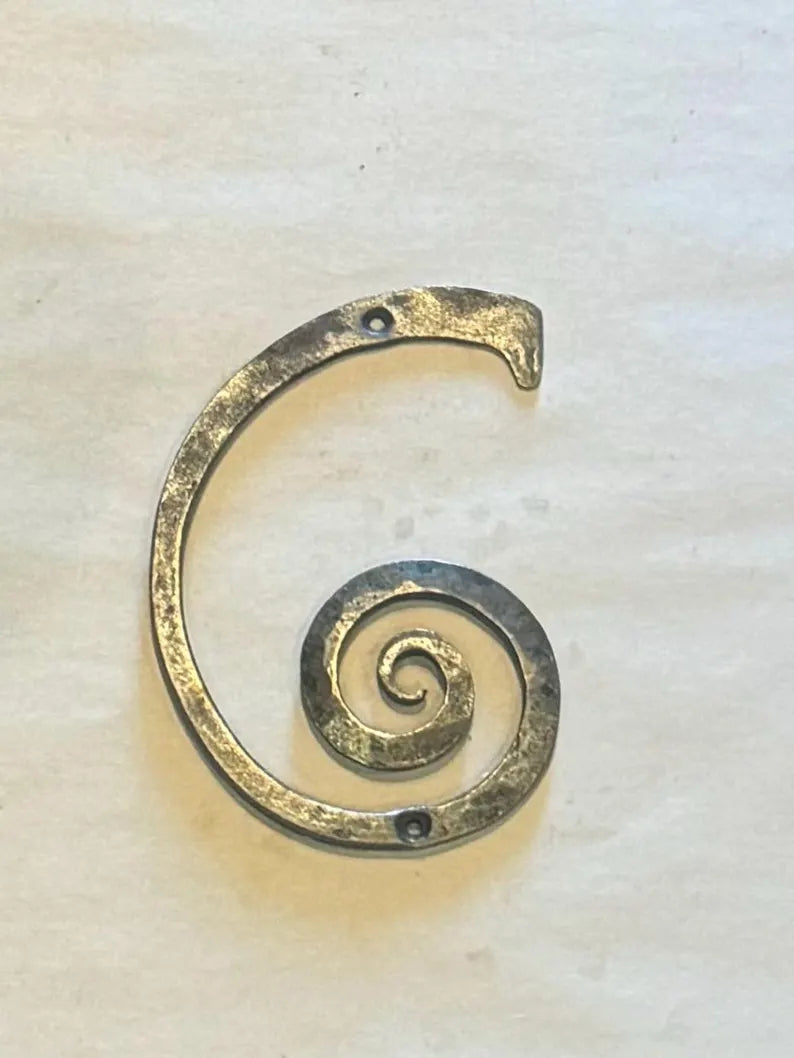 Hand Forged Iron House Numbers House Numbers & Letters Numbers and Letters