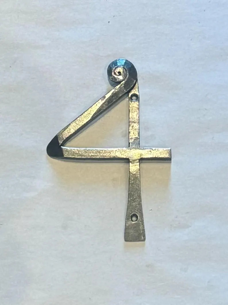 Hand Forged Iron House Numbers House Numbers & Letters Numbers and Letters