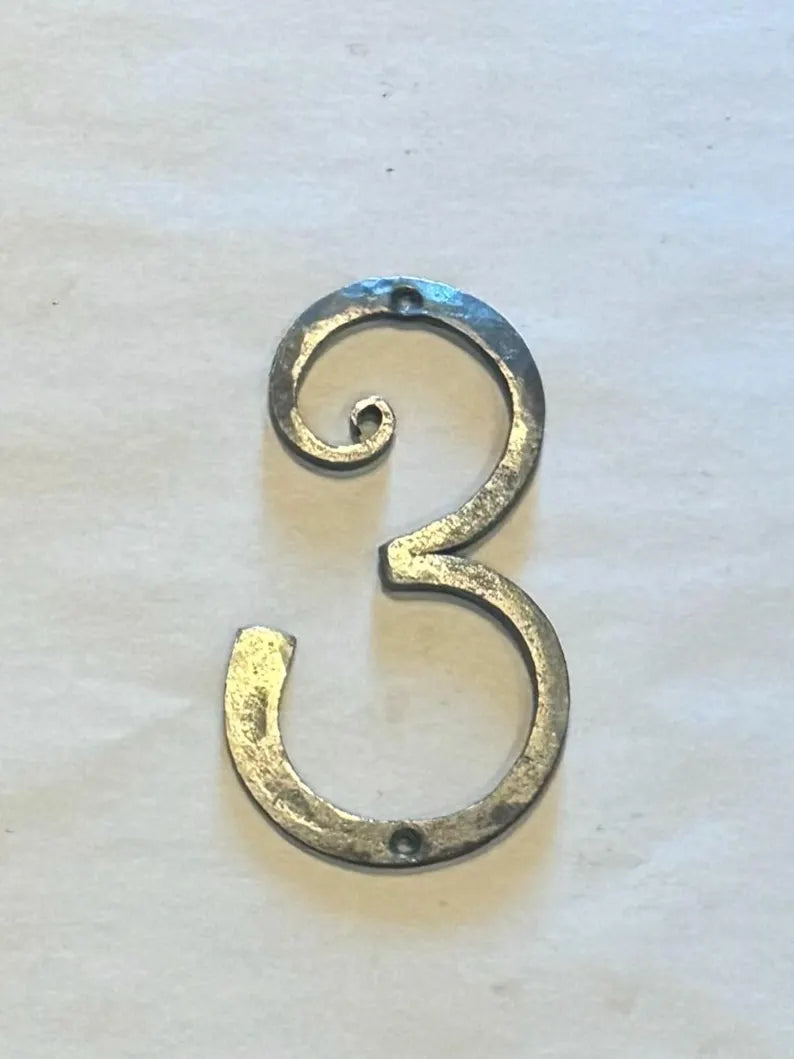 Hand Forged Iron House Numbers House Numbers & Letters Numbers and Letters