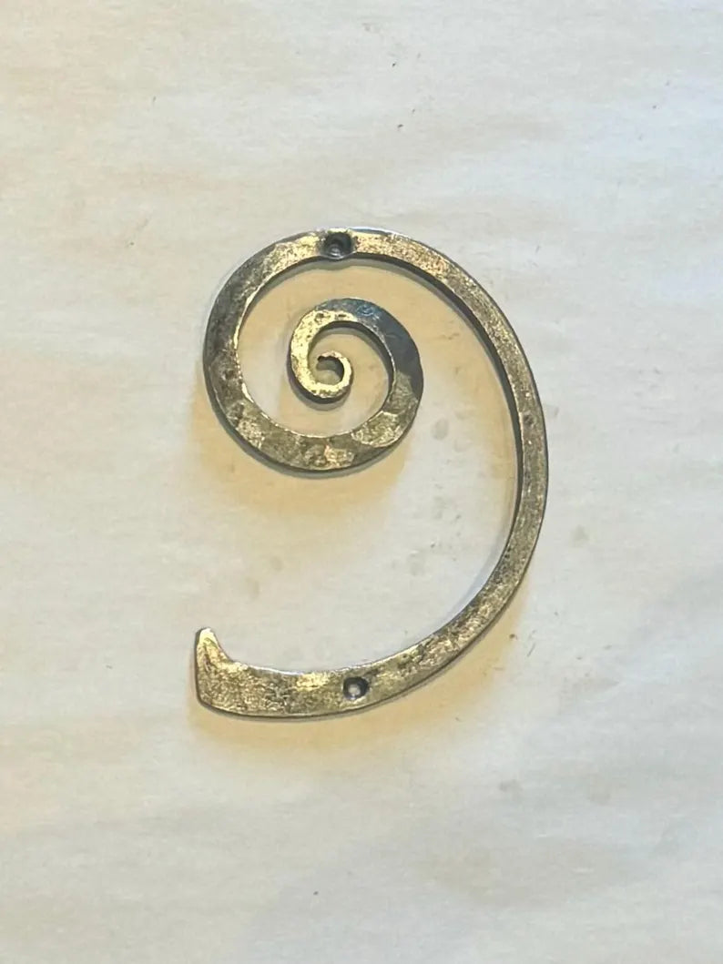 Hand Forged Iron House Numbers House Numbers & Letters Numbers and Letters