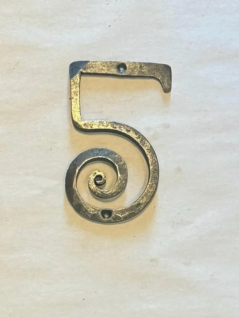 Hand Forged Iron House Numbers House Numbers & Letters Numbers and Letters