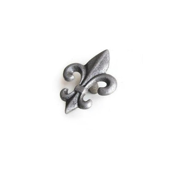 FLEUR DE LIS Black Cabinet Knob Cabinet Knobs & Handles