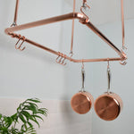 Copper Ceiling Pot and Pan Rack Pot Racks Kitchen Accessories