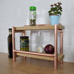 Copper and Oak Spice Rack Kitchen Organizers Kitchen Accessory