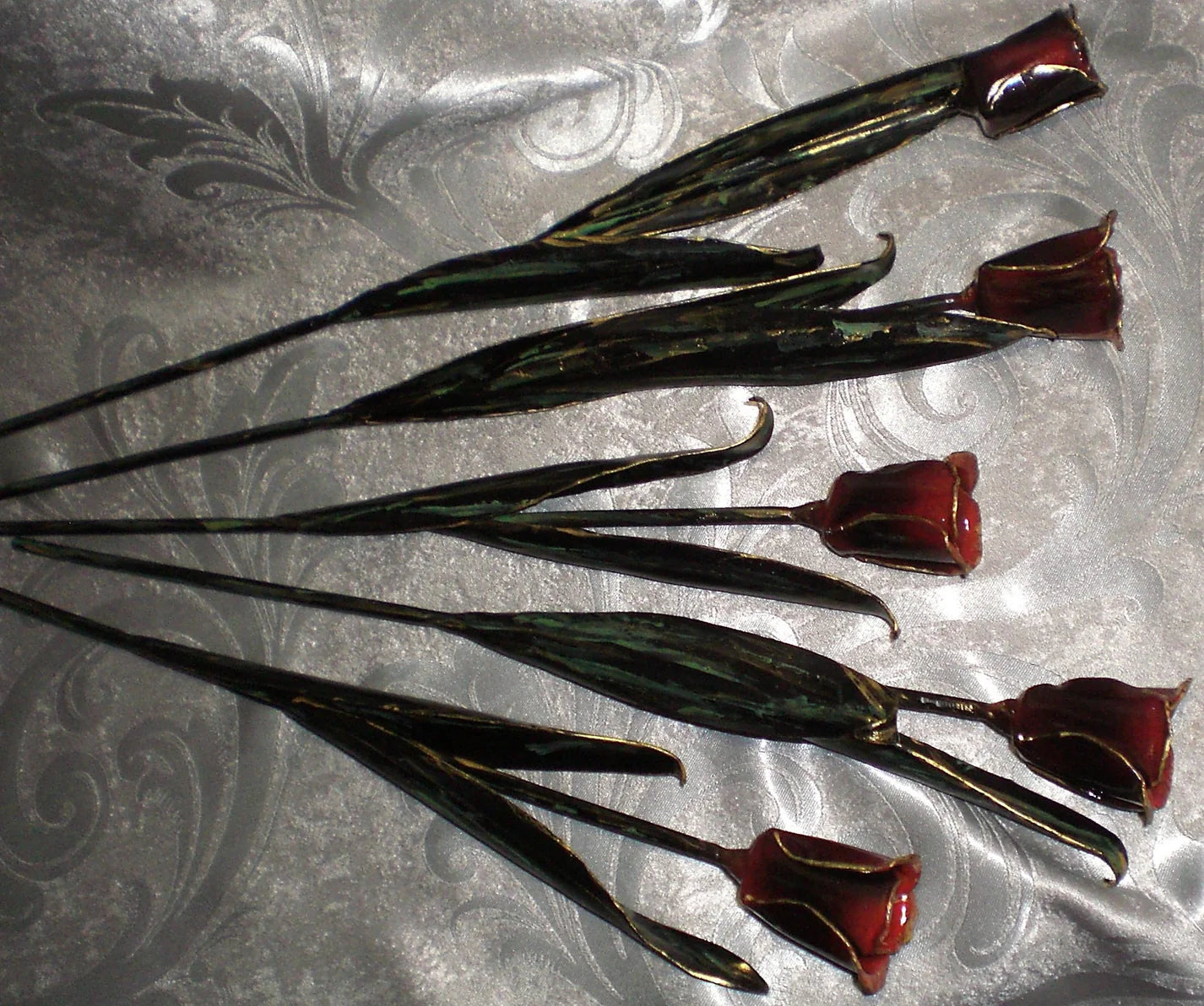 Hand Forged Bouquet of Tulips