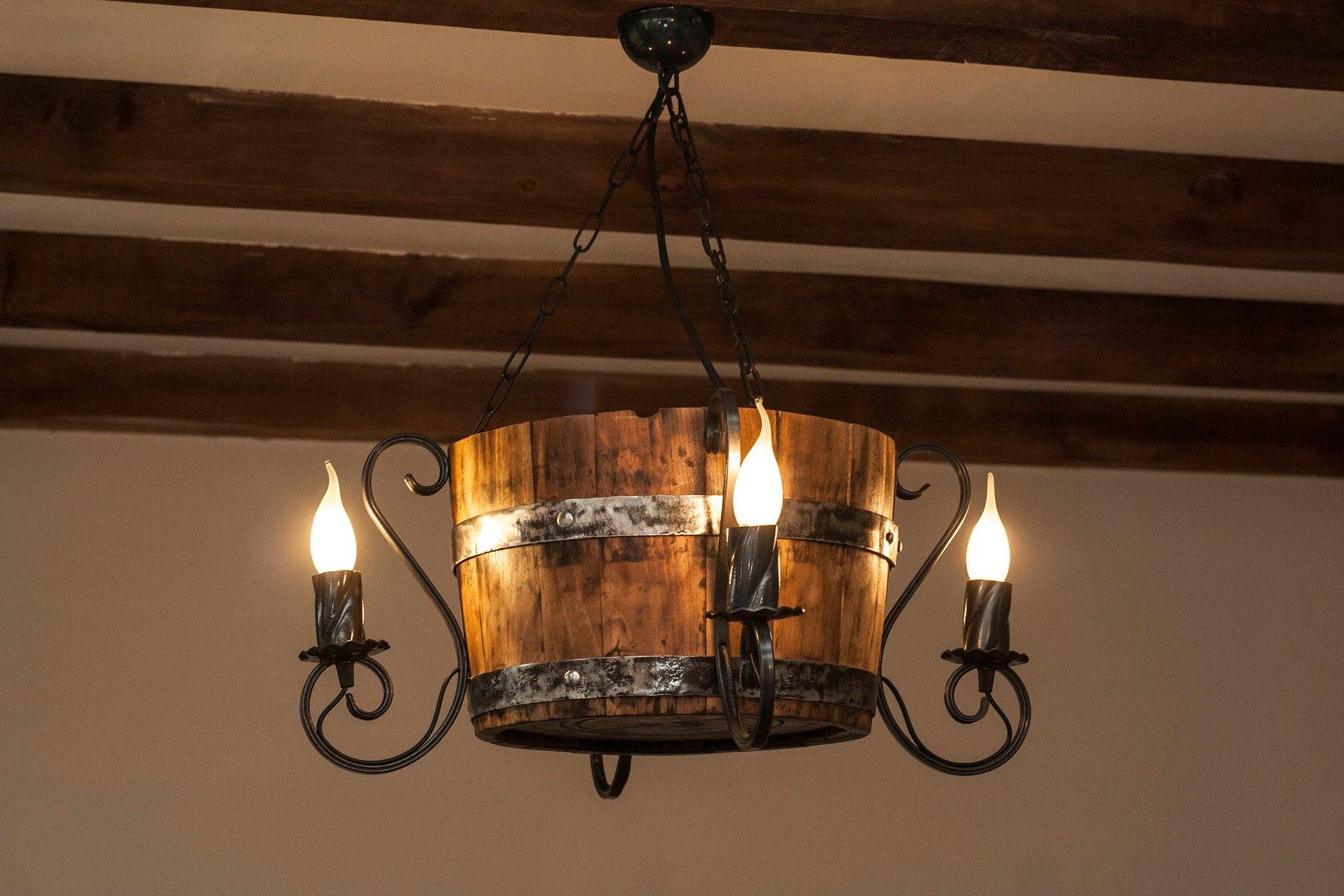 Wine barrel chandelier Lighting Lighting