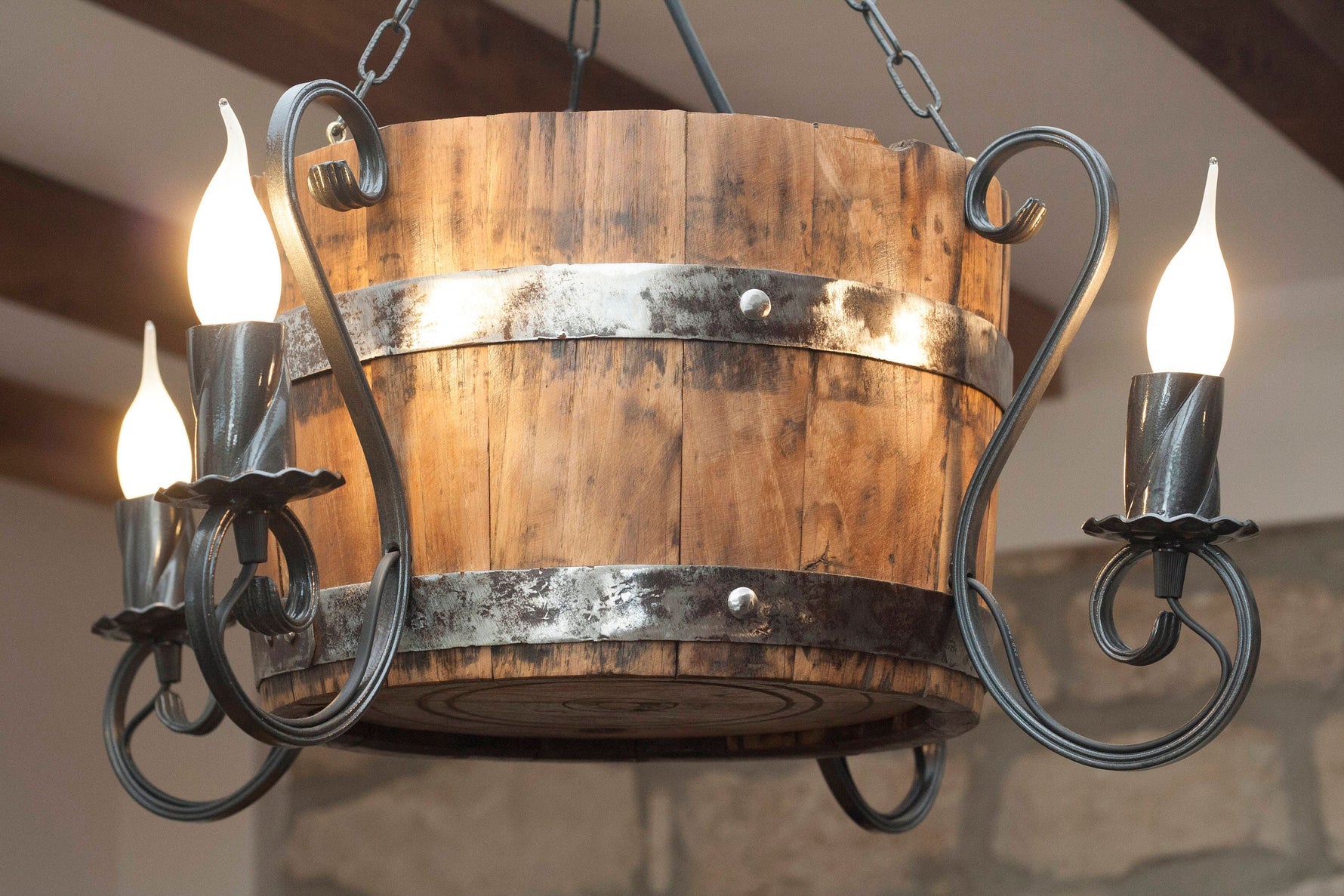 Wine barrel chandelier Lighting Lighting