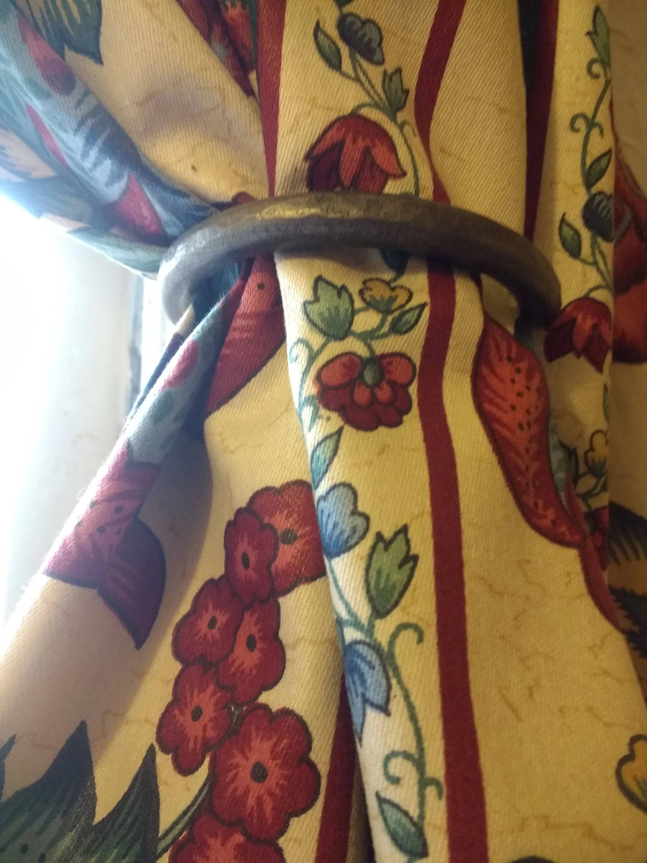 Simple Curtain Holdback Hooks - Old West Iron