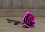 Hand-Forged Wrought Iron Pink Metal Rose Uncategorized Gift