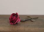 Hand-Forged Wrought Iron Pink Metal Rose Uncategorized Gift