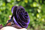 Hand Forged Purple Metal Rose Uncategorized Gift