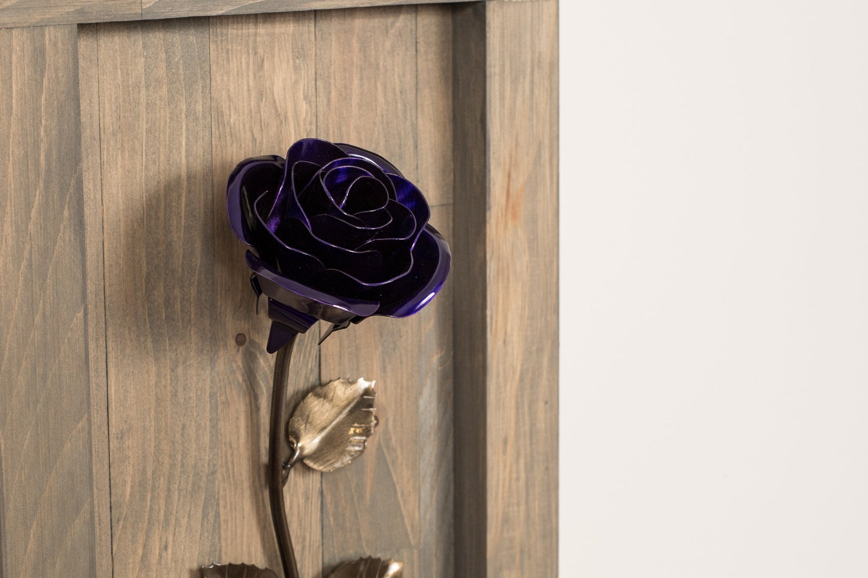Framed Purple Metal Rose Uncategorized Gift