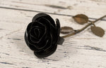 Hand-Forged Black Metal Rose Uncategorized Gift