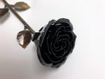 Hand-Forged Black Metal Rose Uncategorized Gift