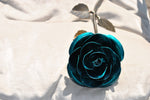 Hand-Forged Wrought Iron Emerald Green Rose Uncategorized Gift