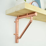 Handcrafted Engineered Copper Shelving Bracket Brackets & Reinforcement Braces Shelf Bracket