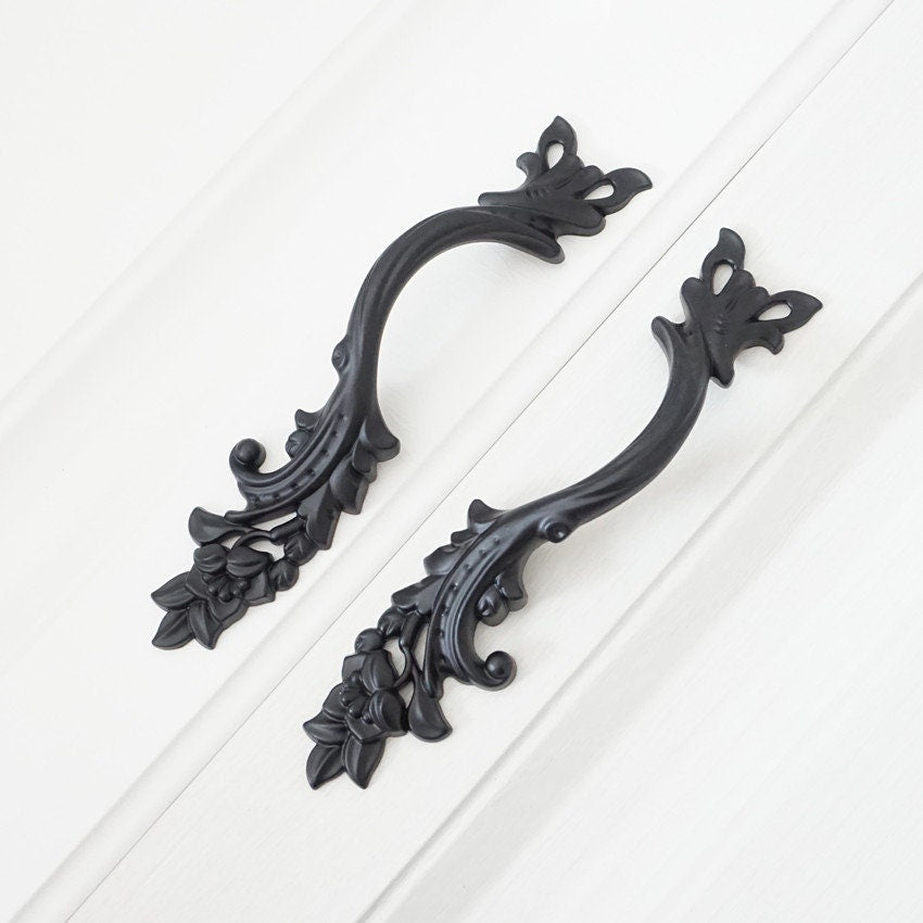 Pair of Black Cabinet Pulls