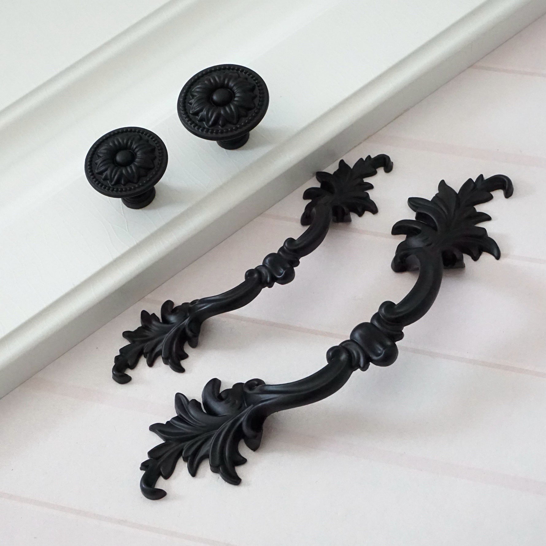 Chic Black Drawer Pulls
