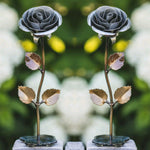 Silver Steel Rose Sculptures & Statues Gift