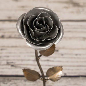Silver Steel Rose - Old West Iron