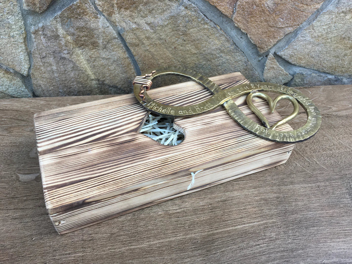 Bronze Infinity Sign with Gift Box Sculptures & Statues Gift