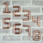 Copper Numbers 1-9 House Numbers & Letters Numbers