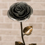 Silver Steel Rose Sculptures & Statues Gift