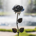 Silver Steel Rose Sculptures & Statues Gift