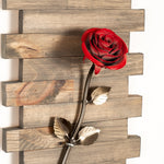 Framed Red Metal Rose Uncategorized Gift