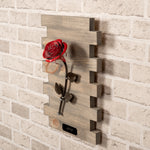 Framed Red Metal Rose Uncategorized Gift