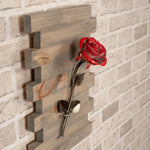 Framed Red Metal Rose Uncategorized Gift