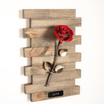 Framed Red Metal Rose Uncategorized Gift