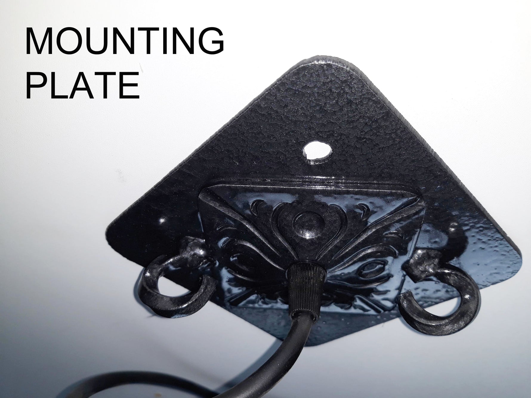 Castle Wood beam and wrought iron chandelier Lighting Lighting