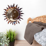 Wrought Iron Sun and Moon Wall Art Wallpaper Wall Sign
