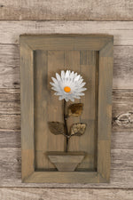 Framed Metal Daisy Decor Gift