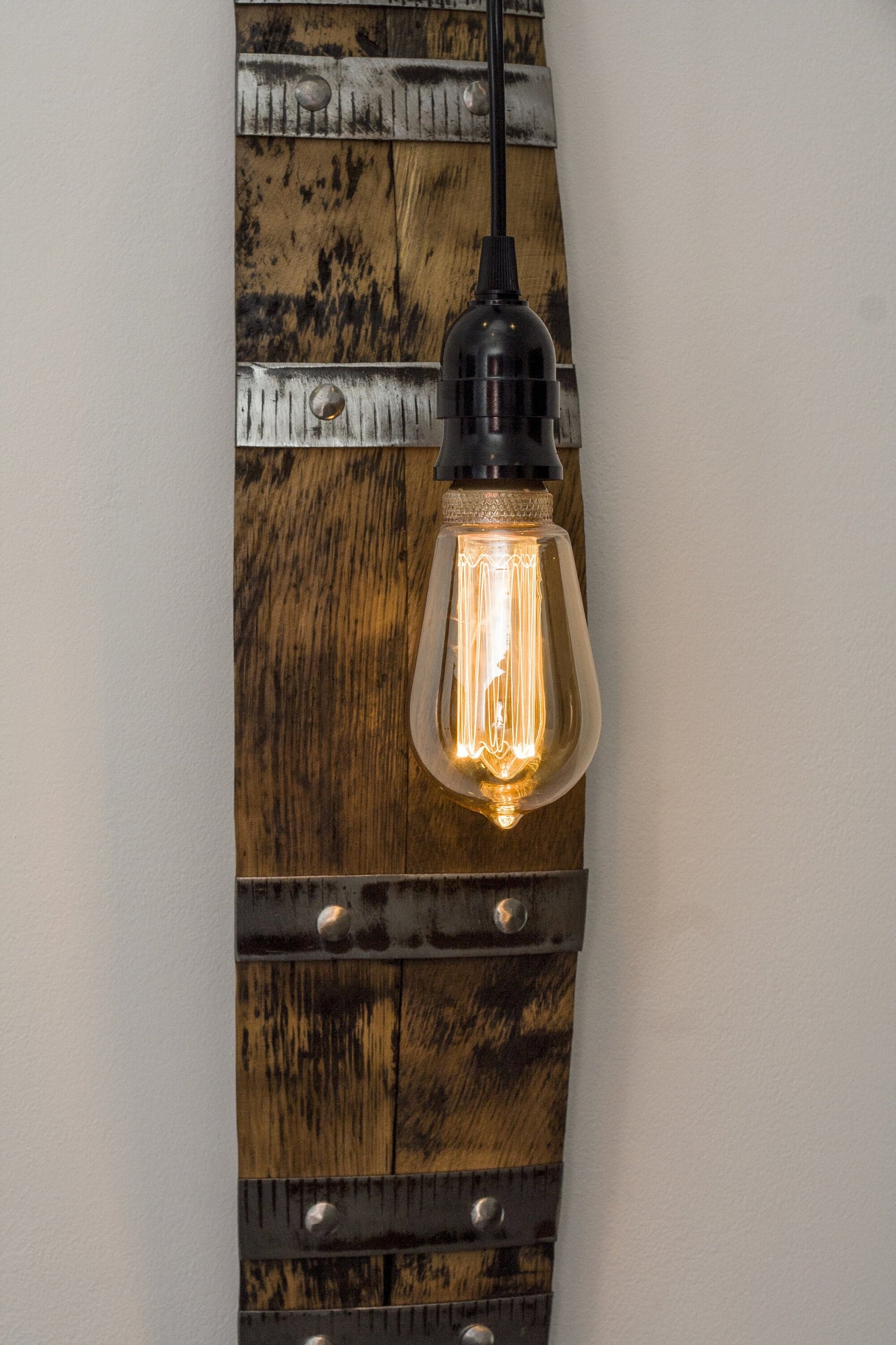 Rustic Wine Barrel Sconce Lighting Lighting