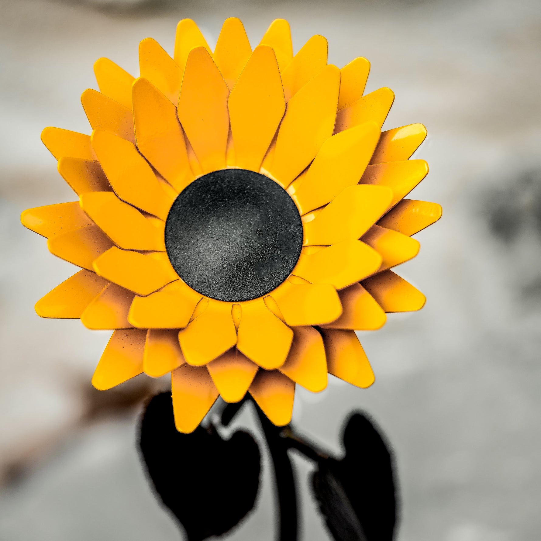 Hand-Forged Wrought Iron Sunflower Decor Gift