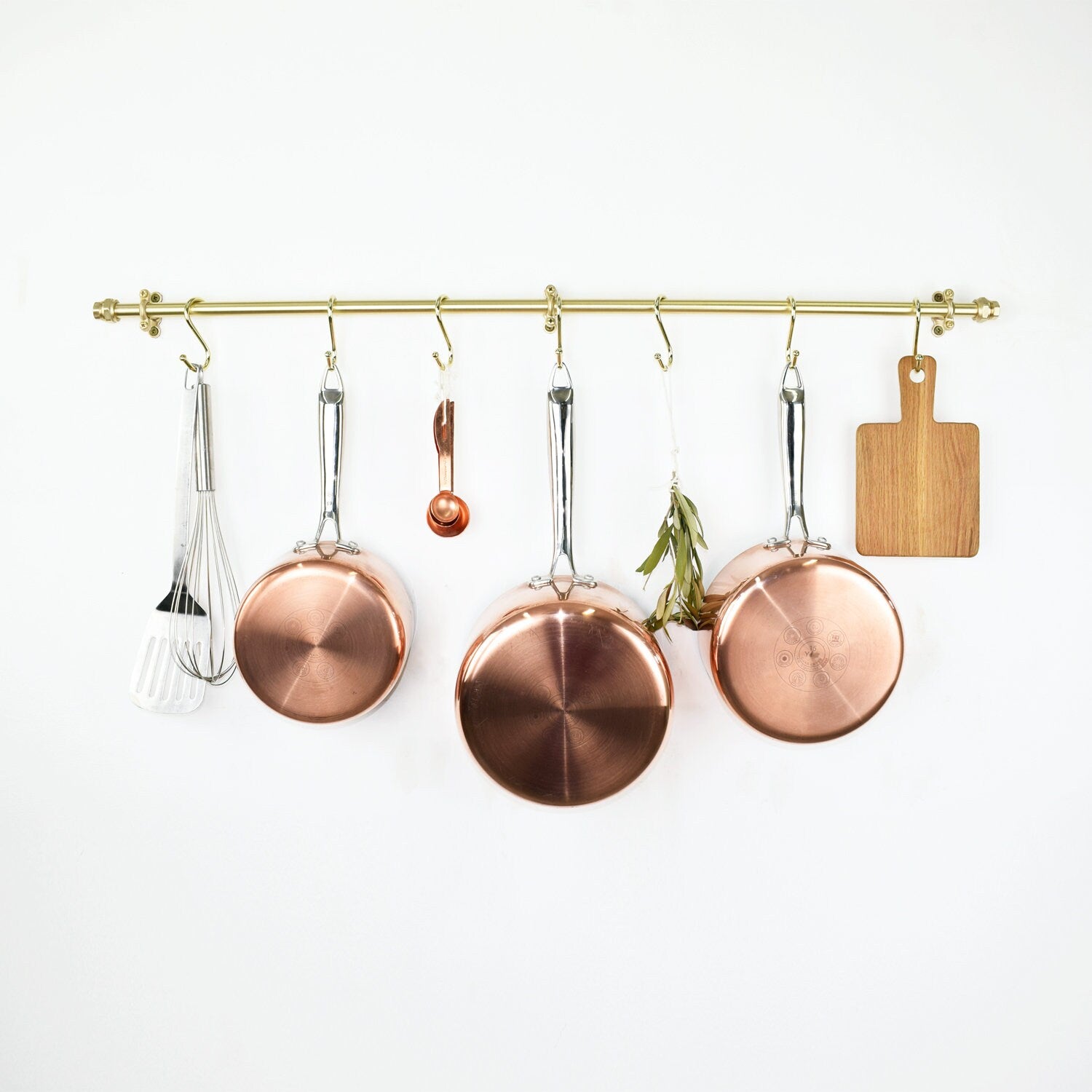 Brass Kitchen Rack Pot Racks Kitchen Accessories