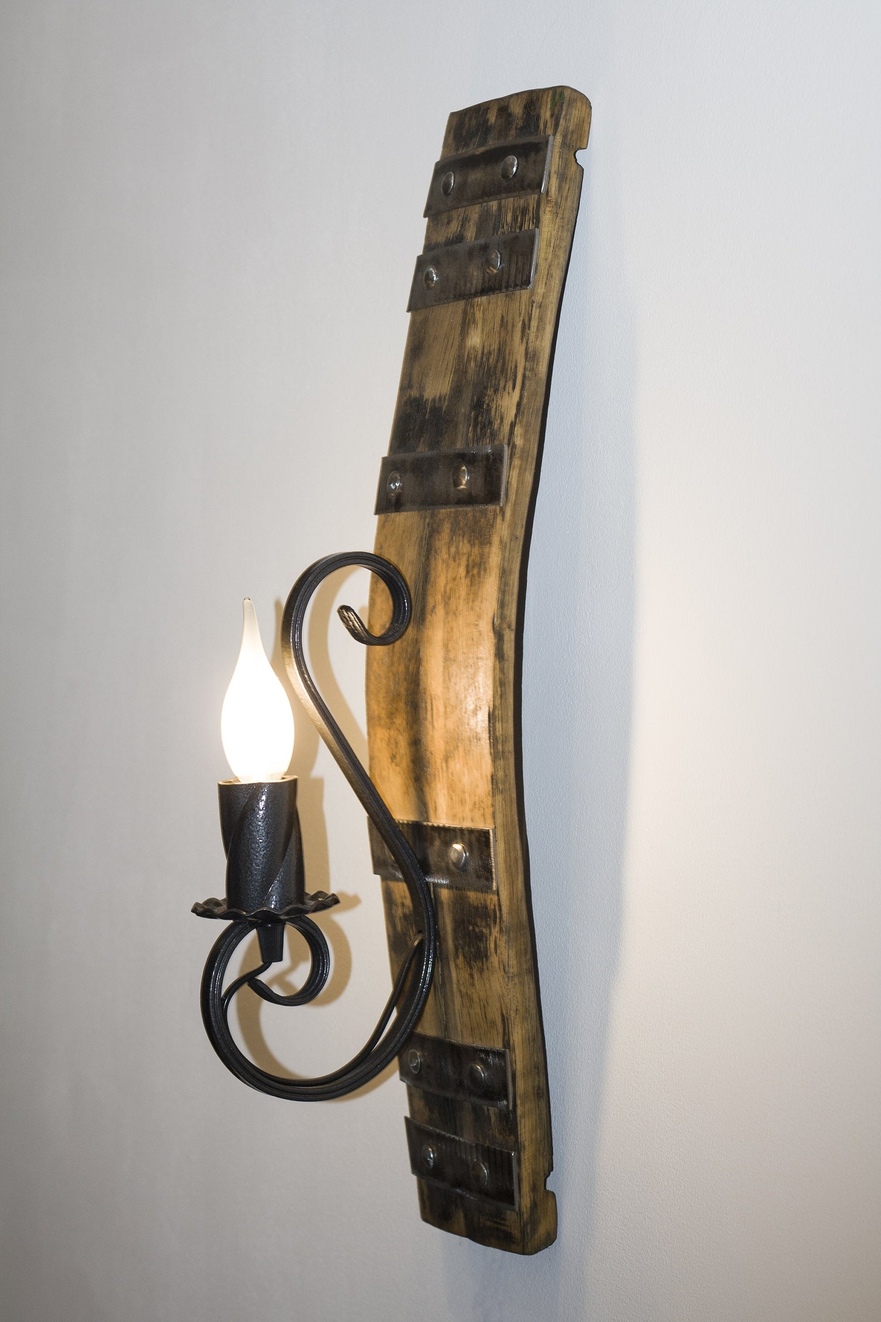 Rustic Wine Barrel Wall Light Wall Light Fixtures Lighting