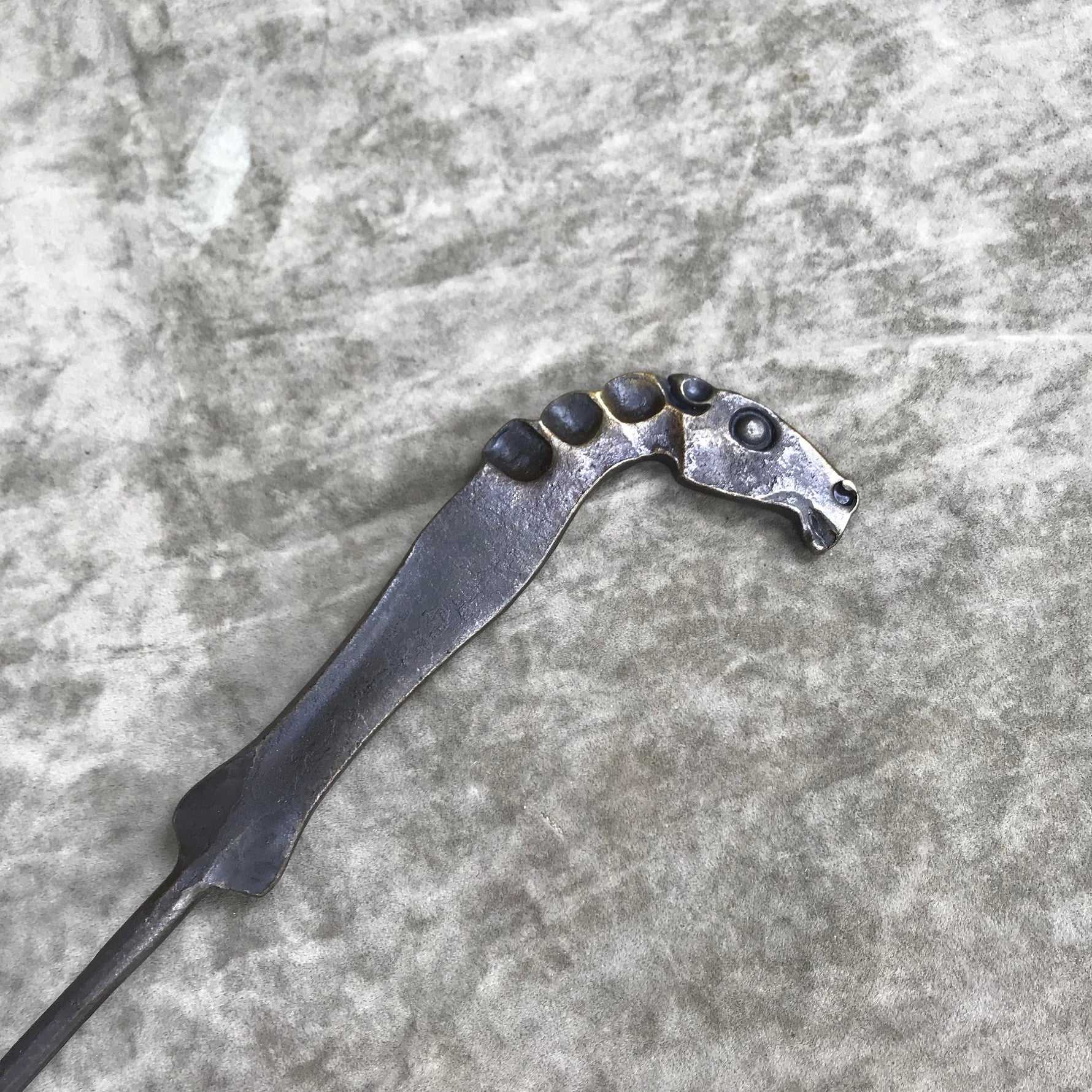 Handforged Horse BBQ Fork Camping Utensils