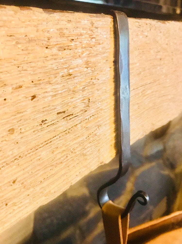 Mantel Hook, Stocking Hanger, Christmas Stocking Hook, Handforged Hanger, Hand Forged Hook, Blacksmith Mantle Hook